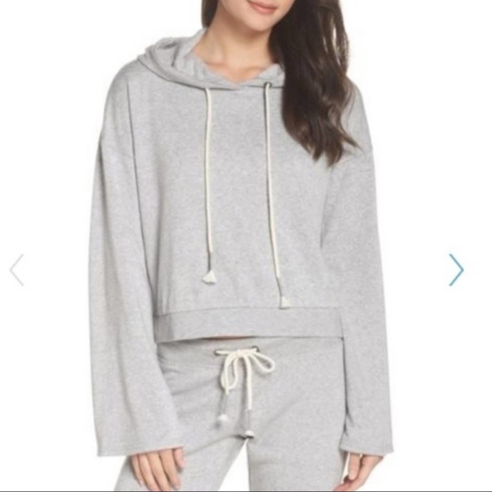 Make + Model Fleece Lined Bell Sleeve Hoodie NWT
